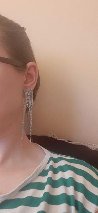 Srebrne kolczyki ślubne,  na codzień,  bizuteria na wesele, do pracy