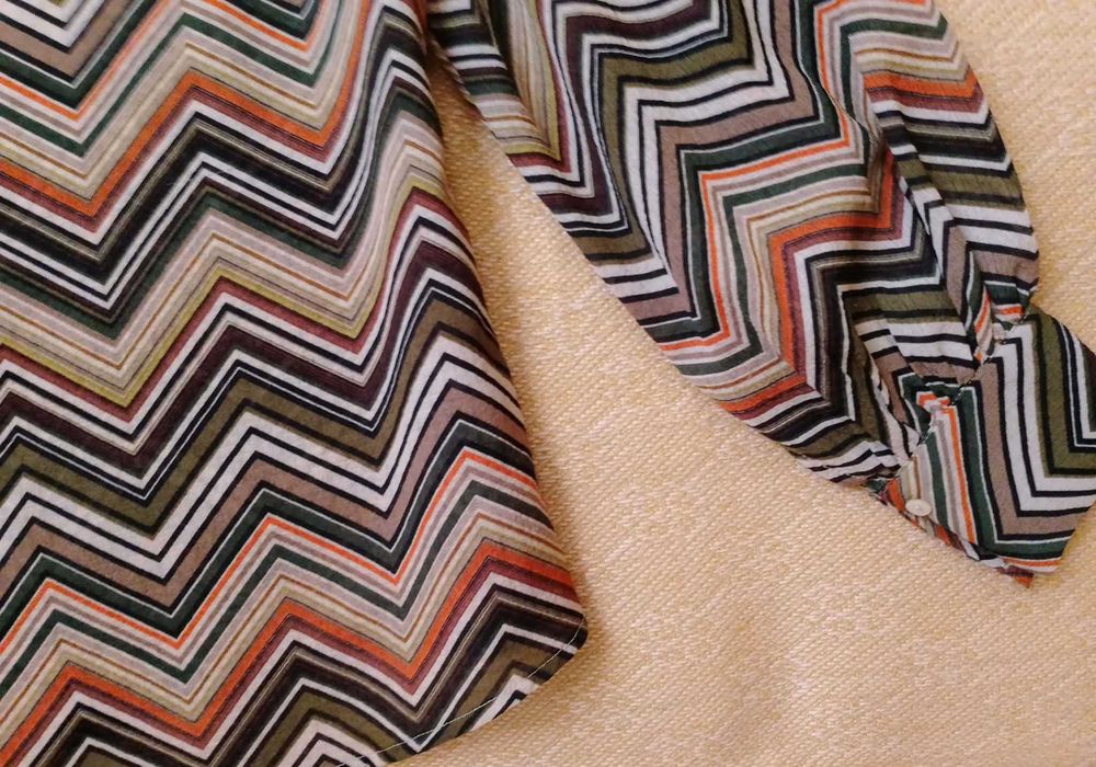 bluzka beż brąz zielona ruda wzór *Costa&Mani* 42/44 XL/XXL