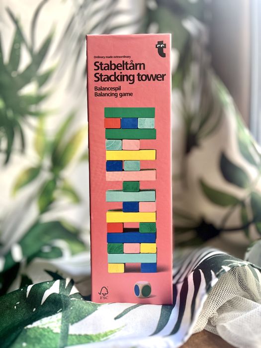 Jenga flying tiger kolorowa drewniane klocki