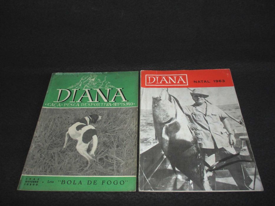 Diana Revista de Caça Hipismo e Pesca Anos 40 a 60 Raro Invulgar