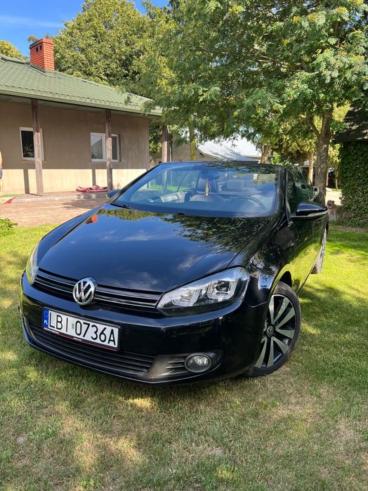 VW Golf Cabrio 2.0 TDI 2014 – Xenon skrętny, grzane fotele, automat dach, zadbany