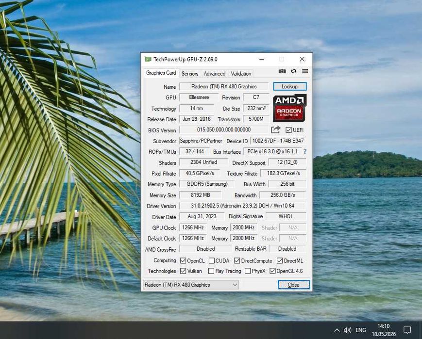 Компьютер 8 Ядер 16 Потоков, RX 480 8 GB, HDD 2 Tb, 32 Gb RAM