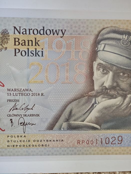 Banknot 20zł - Józef Piłsudski - 2018r. NBP