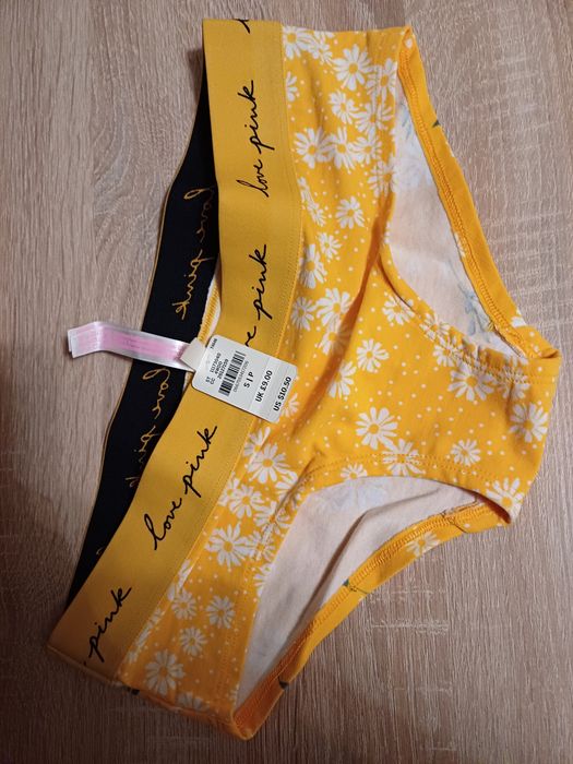 Трусики мережані бежеві Victoria's Secret, La vivas