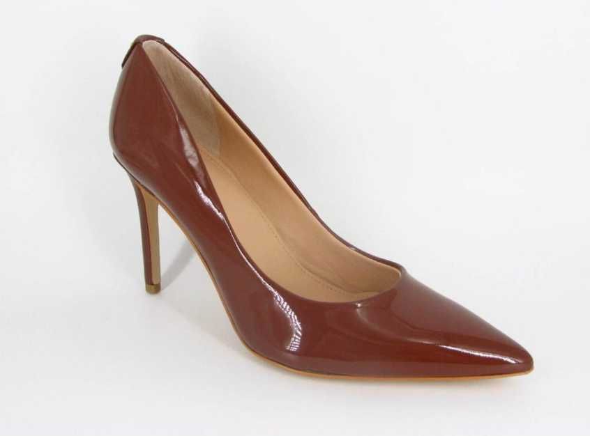 Guess damskie szpilki Czółenka Brązowe Lakierowane ORYGINALNE Roz 40