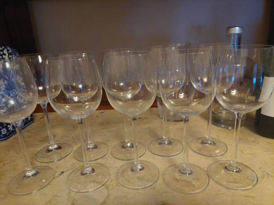 Copos vinho 20 cl pé alto
