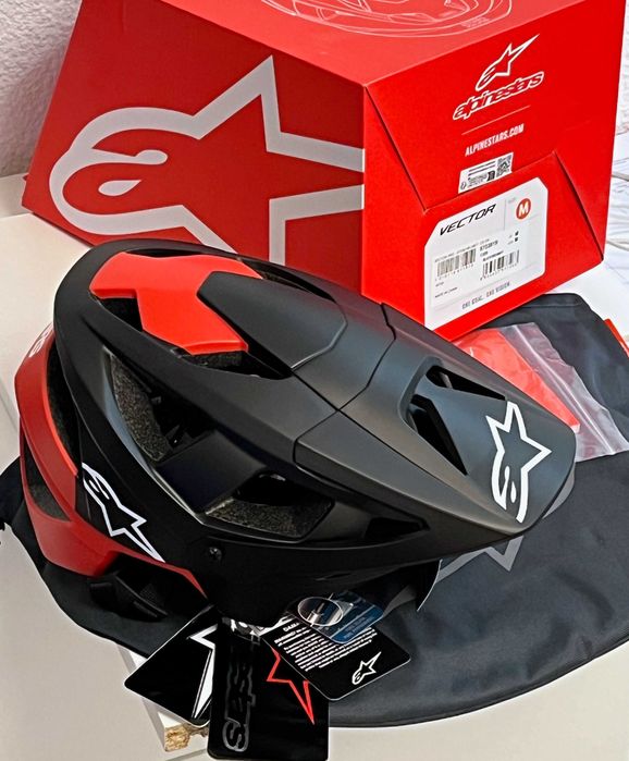 Capacete Alpinestars Vector Pro Atom NOVO (50% Desconto) Em S-M-L