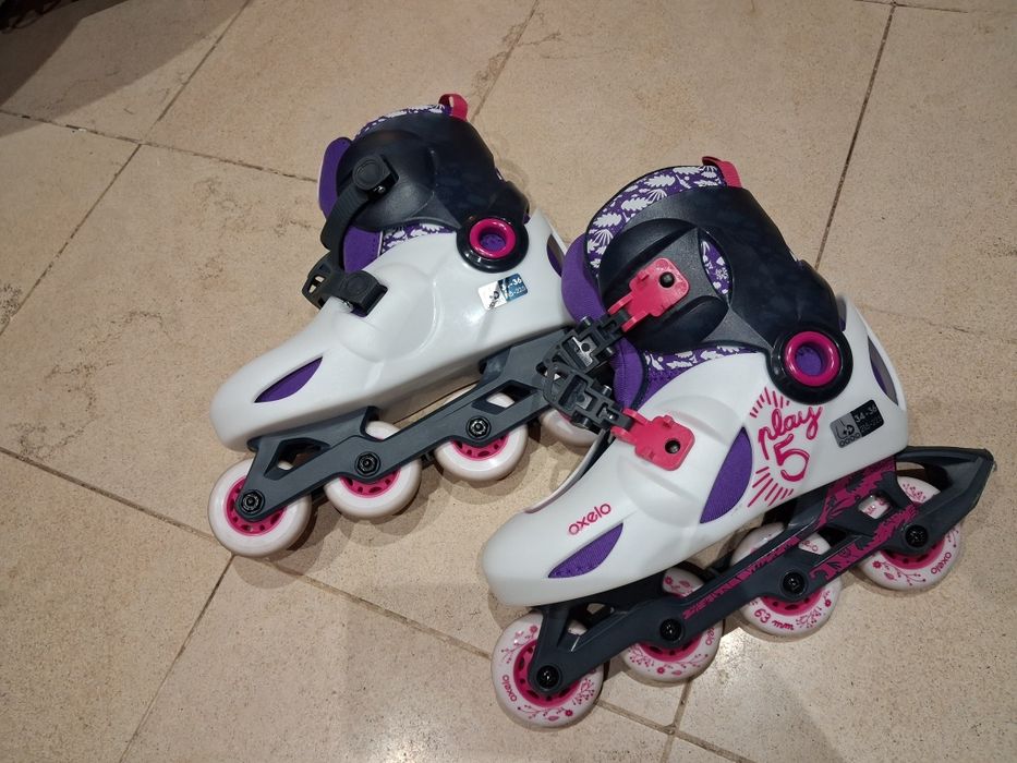 Patins em linha em excelente estado