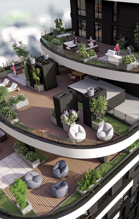 Продаж квартири з терасою та виглядом на озеро