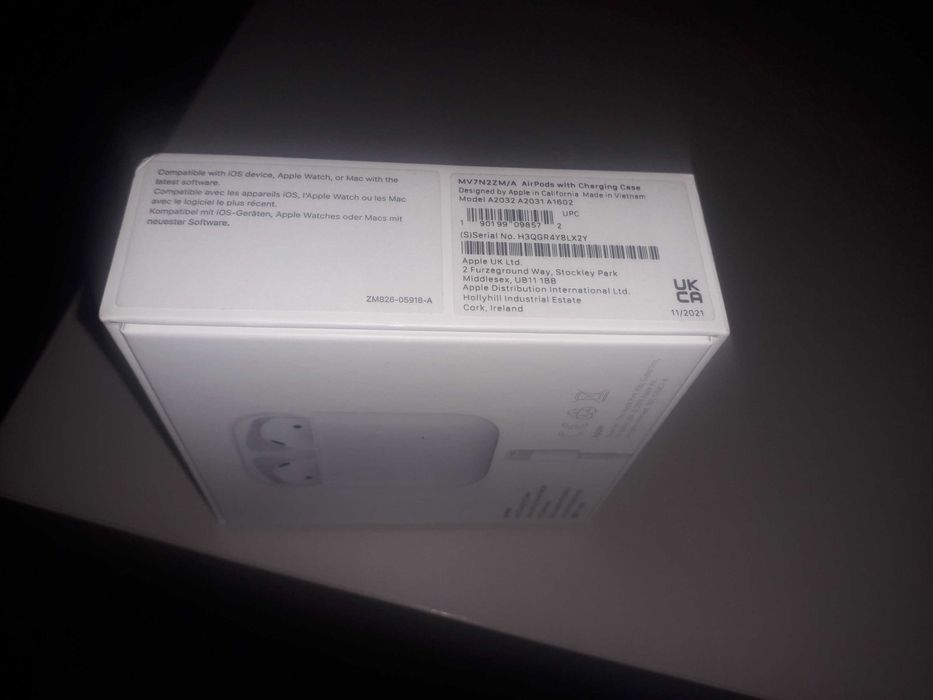 Oryginalne Pudełko Słuchawki Apple Airpods