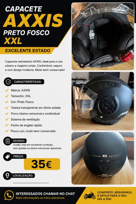 Capacete Axxis XXL