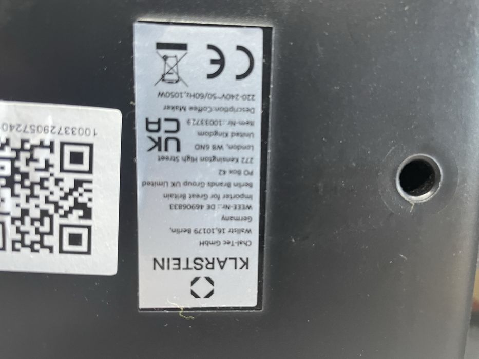 Кофемашина Klarstein Arabica (Германия)