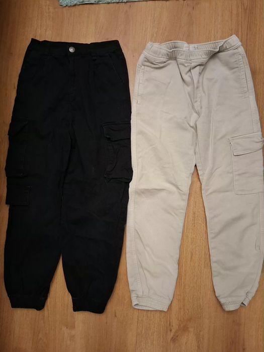 Jeansy joggery 152 dwie pqry