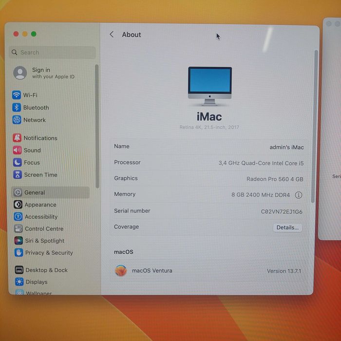 Продам iMac Retina 4K, 21.5-inch, Late 2017