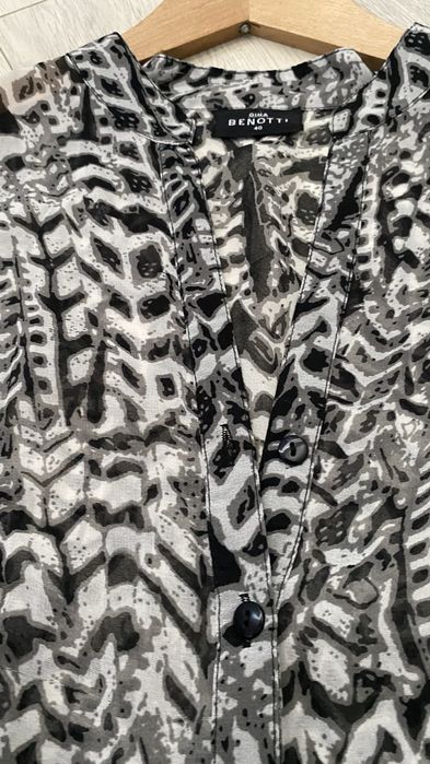 Bluzka tunika Gina Benotti 40/L   Owersize zwierzecy print