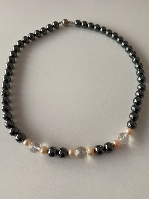 NOWY / Naszyjnik hematyty 55 cm