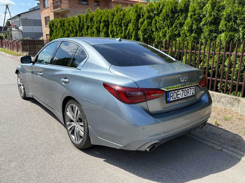 Infiniti Q50 LIFT 3.5 HYBRID 364km 2018r, Delikatnie uszkodzony, OKAZJA
