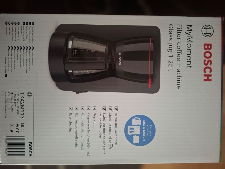 Ekspres BOSCH TKA2M113 Czarny