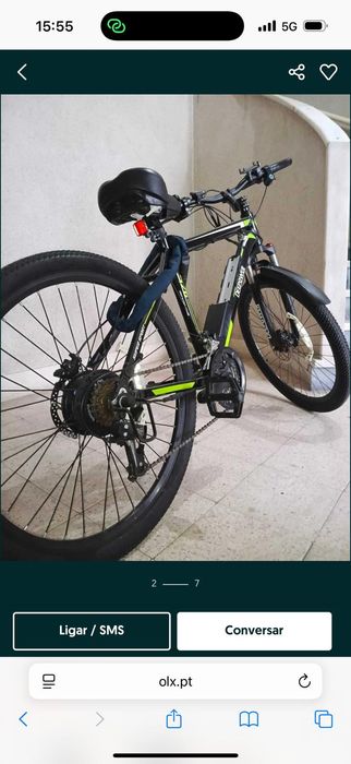 Bicicleta elétrica em excelente estado.