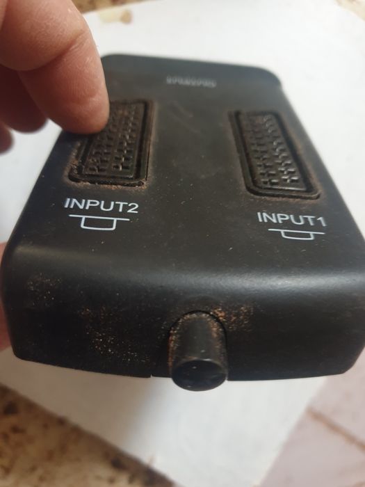 Tomada scart dupla input x2 com interruptor