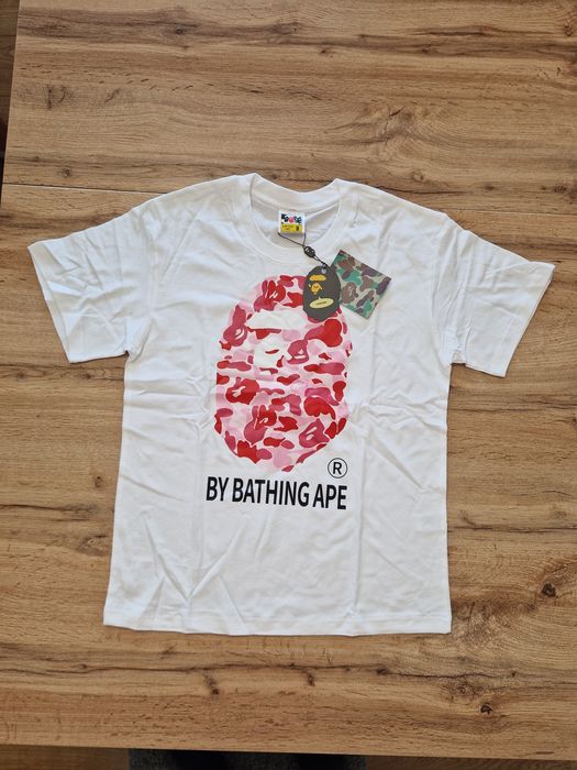 Koszulka Bape By bathing ape różowa