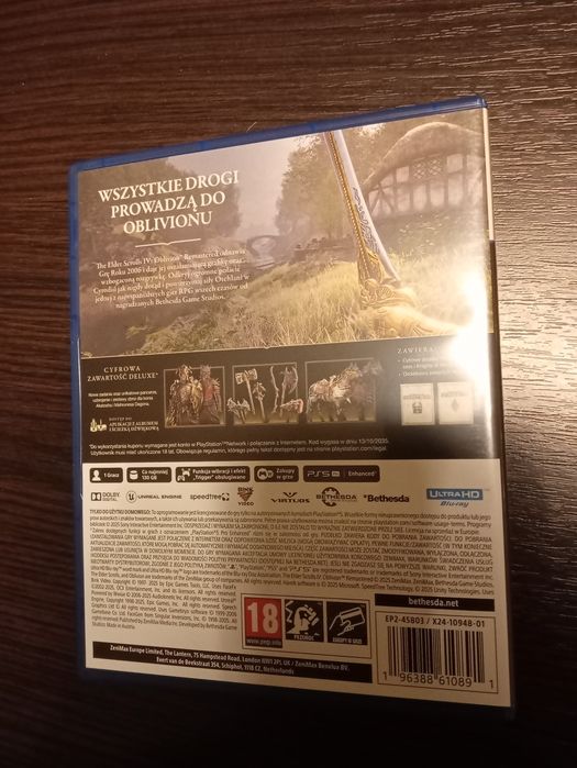 The elder scrolls oblivion remastered na ps5