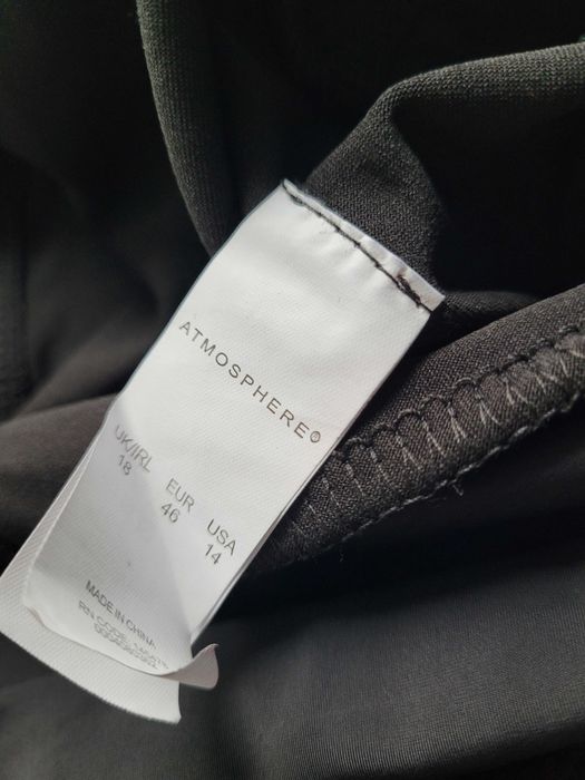 Czarne legginsy sportowe 46,XXXL Work Out getry plus size