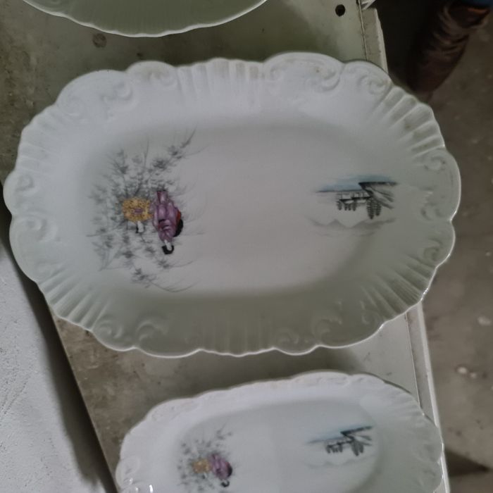 Conjunto de  travessas e prato vista alegre EMA