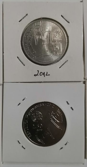 Conjunto das 4 Moedas de 2,5€ - Portugal 2012