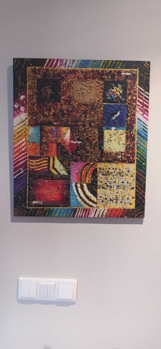 Quadro pintado a mão , sem moldura