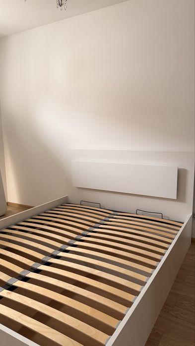 łóżko białe IKEA