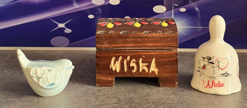 Nowe pudełko,dzwonek i ptaszek Wisła