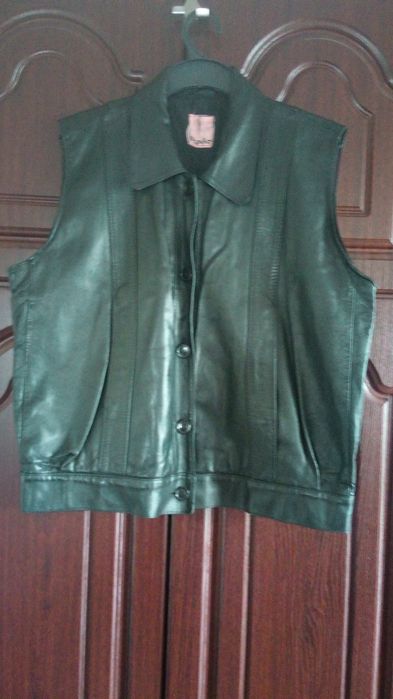 58. Kamizelka męska skórzana rozmiar XL