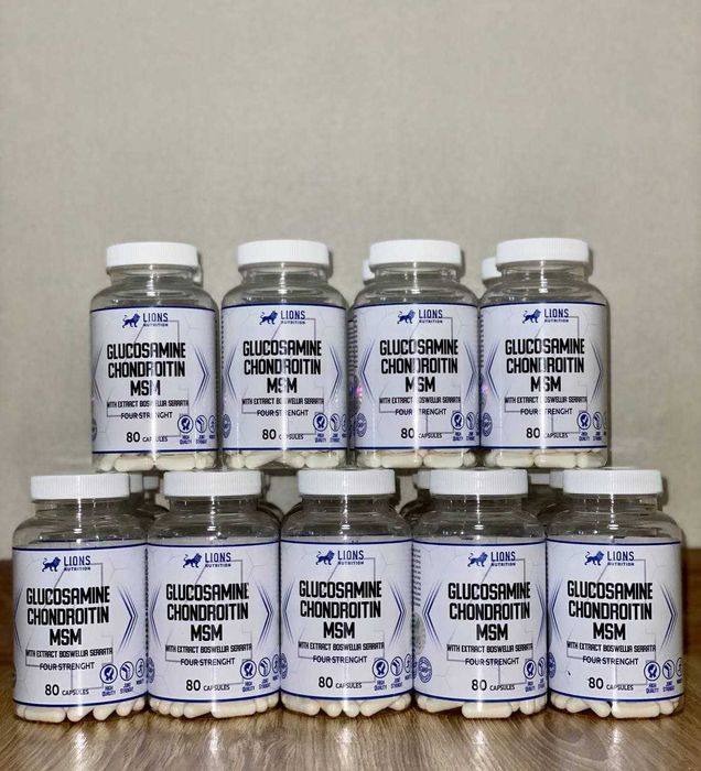 Витамины для суставов Lions Nutrition Glucosamine Chondroitine MSM 80к