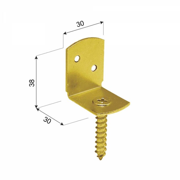 Łącznik pergoli kątownik mocowanie ELKA 30X38X30X2,0