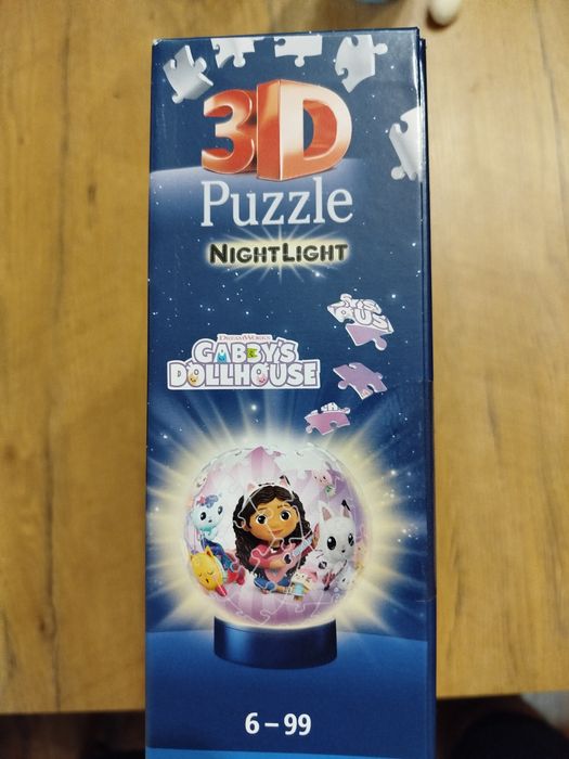 Lampka nocna Puzzle Koci domek Gabi