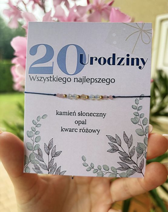 Bransoletka 20 urodziny