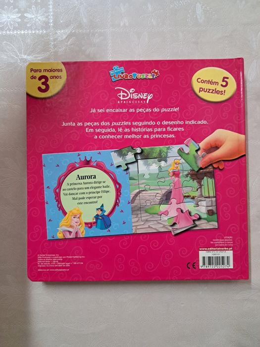 Livro Puzzle - Disney Princesas