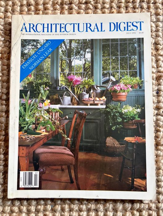 Architectual Digest 1992 Magazyn Wnętrzarski