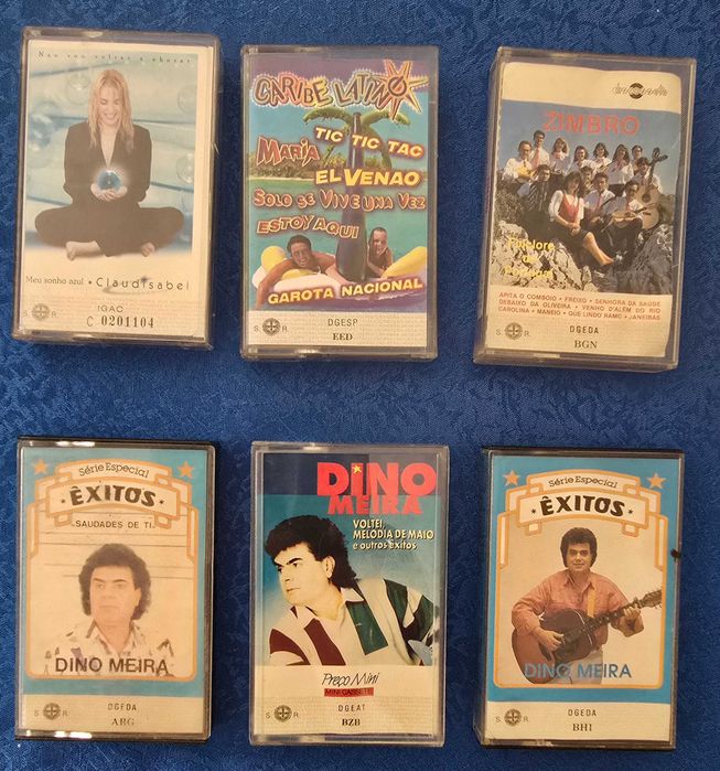 Lote de cds e cassetes