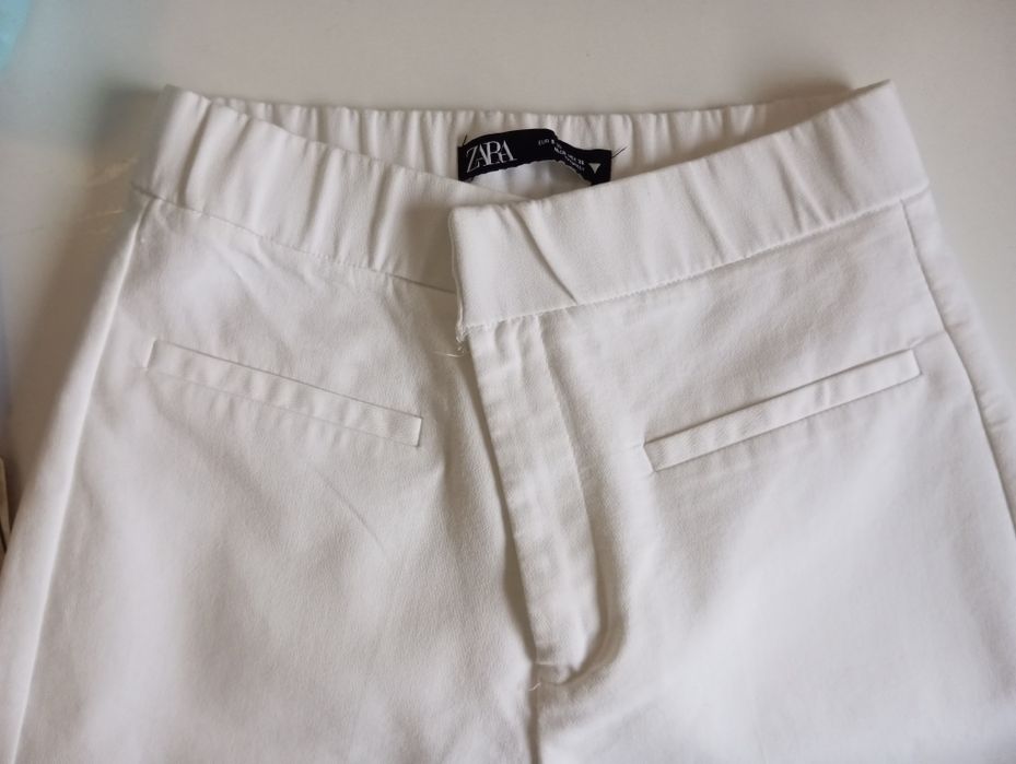 Calças brancas Zara