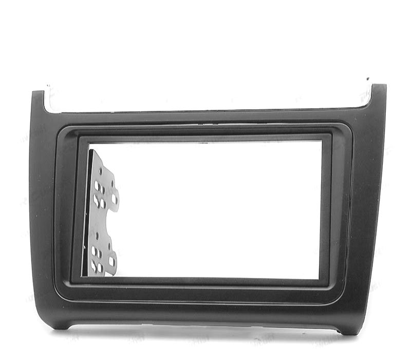 MOLDURA ADAPTADOR PRETO COMPLETO DE RÁDIO 2-DIN PARA VOLKSWAGEN VW POLO 14+