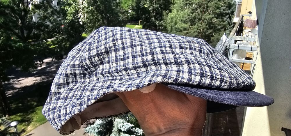 Bugatti męski kaszkiet z 100% lnu rozmiar 59cm używany