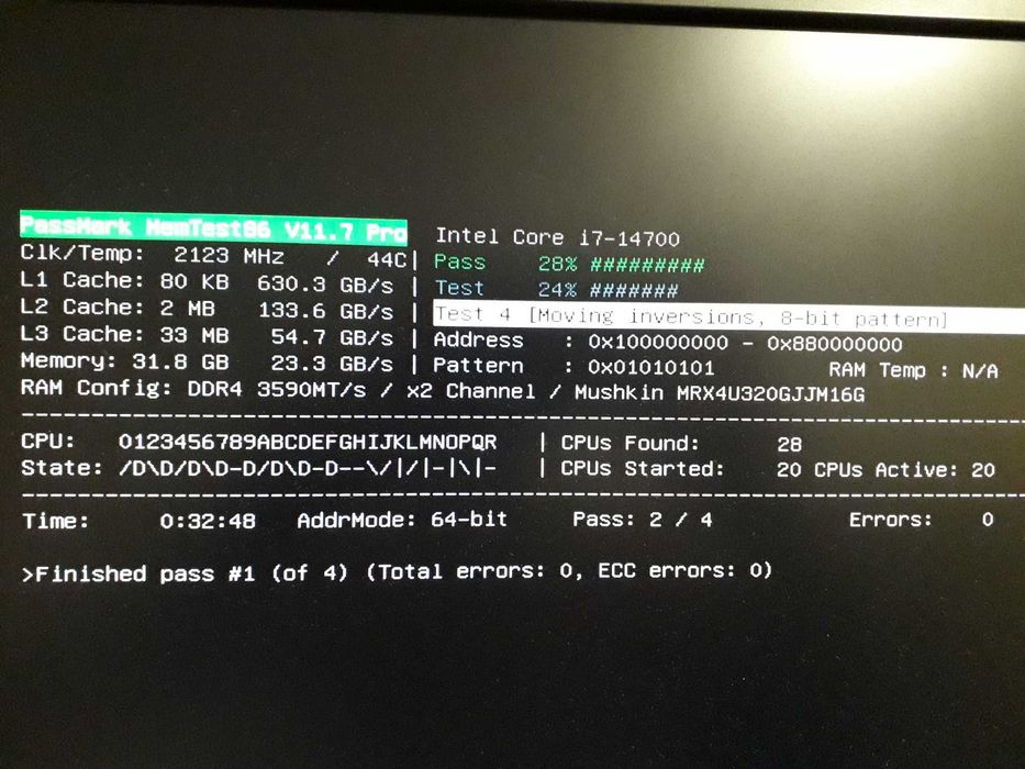 Оперативная память DDR4 Mushkin Redline 3600Mhz 32Gb 2x16Gb