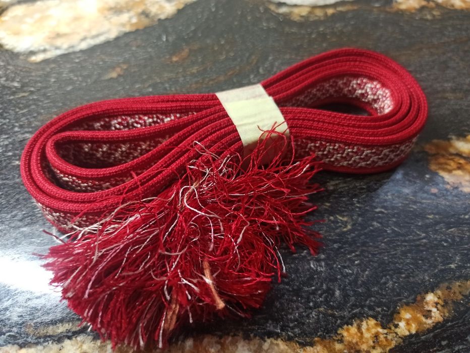 Jedwabny obijime, pasek do obi kimono oryginalny japoński