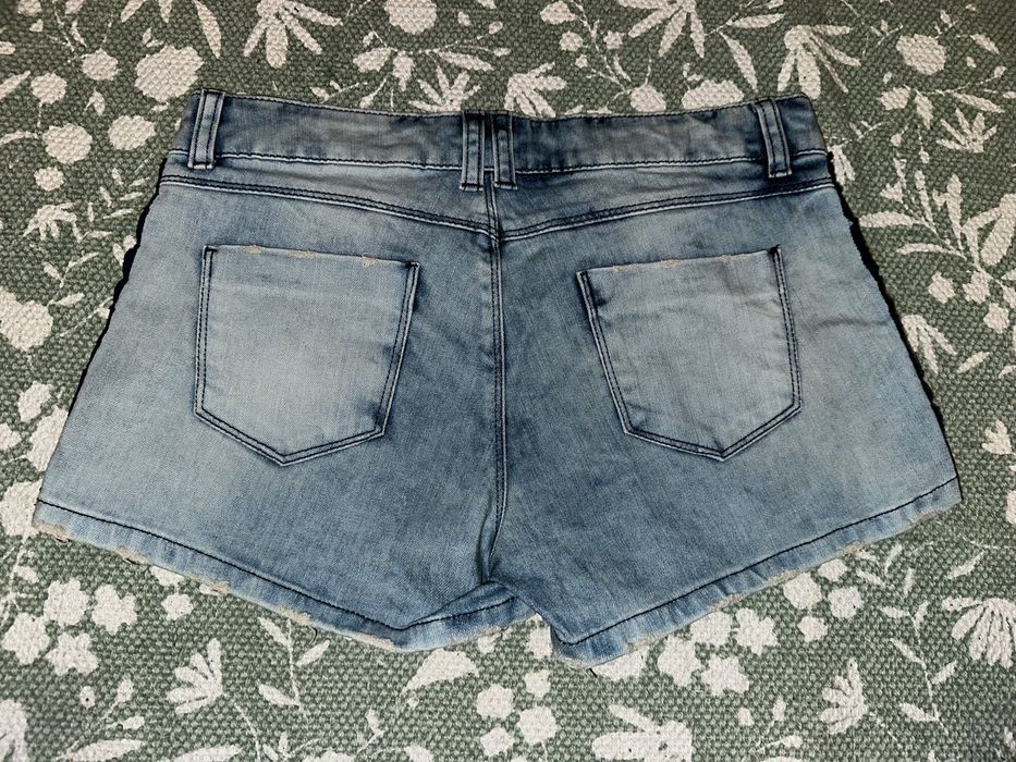 Calções ganga com brilhantes na lateral Calzedonia