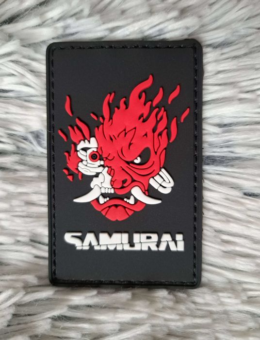 Cyberpunk Samurai świecąca naszywka rzep