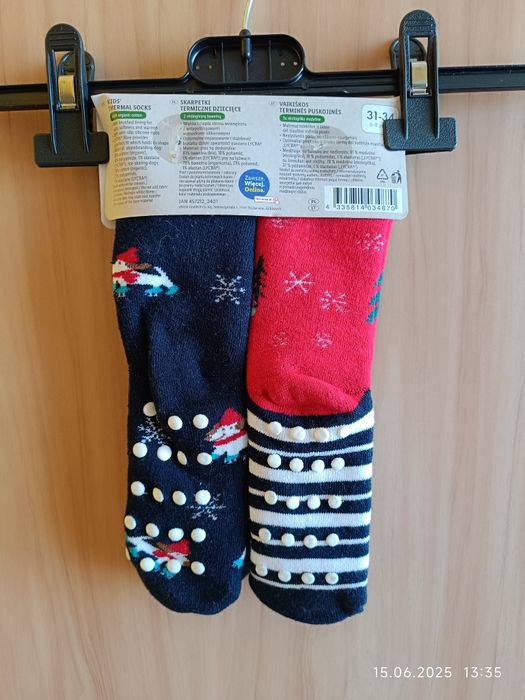 Skarpety termiczne i antypoślizgowe r 31-34