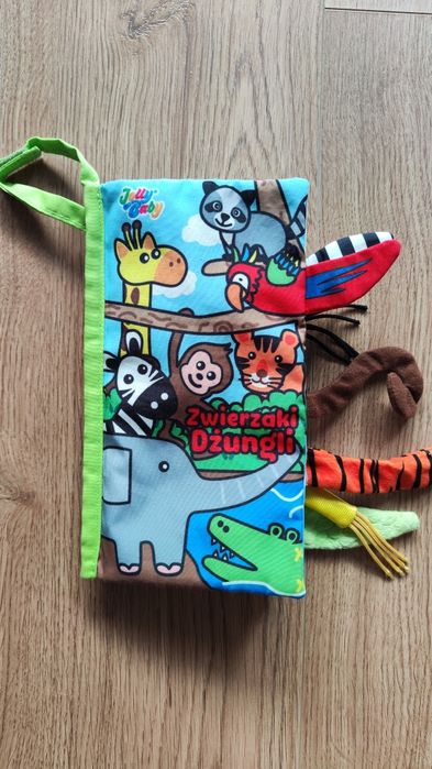 Książeczka sensoryczna Zwierzaki Dżungli