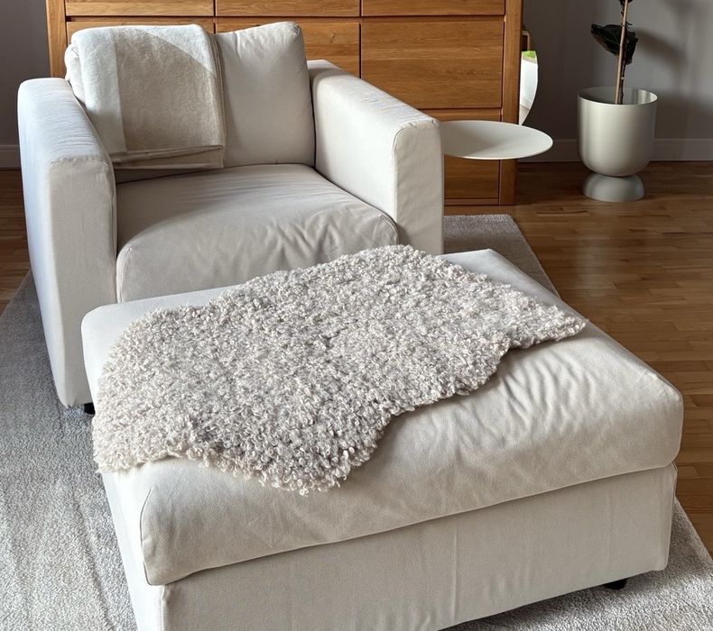 fotel z podnóżkiem Vimle IKEA